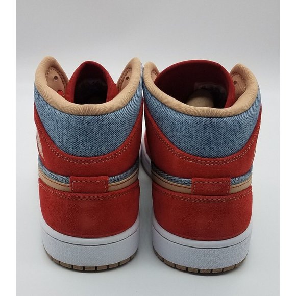 Air Jordan 1 Mid \'Denim Red\' DM4352-600 main image 8